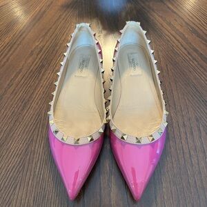 Valentino rock stud flats